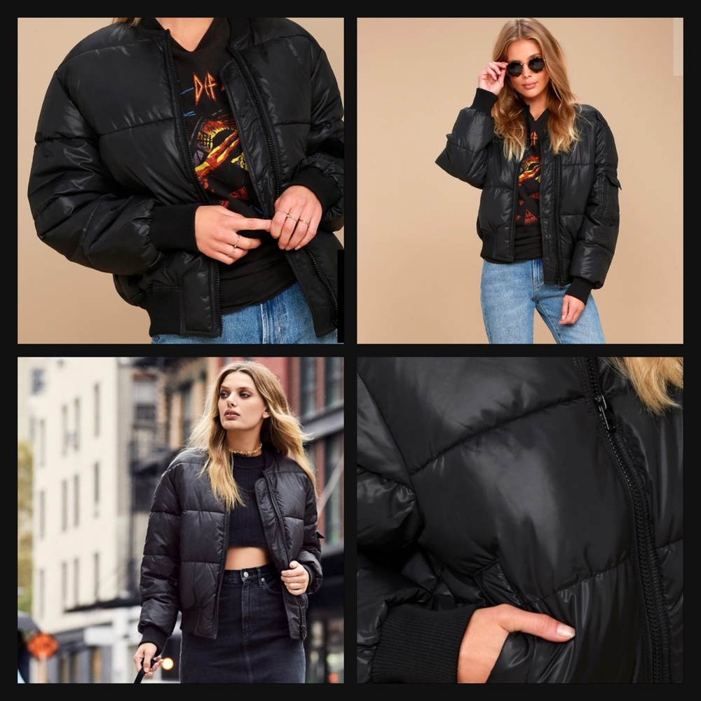 Cheap Monday risky bomber puffer jacket