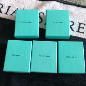 Five Authentic Tiffany and Co Boxes