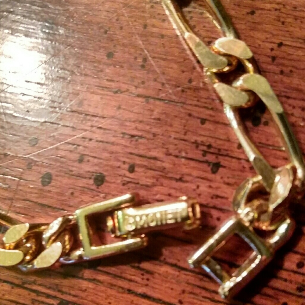 VINTAGE MONET Gold Figaro Choker Chain - Picture 3 of 6