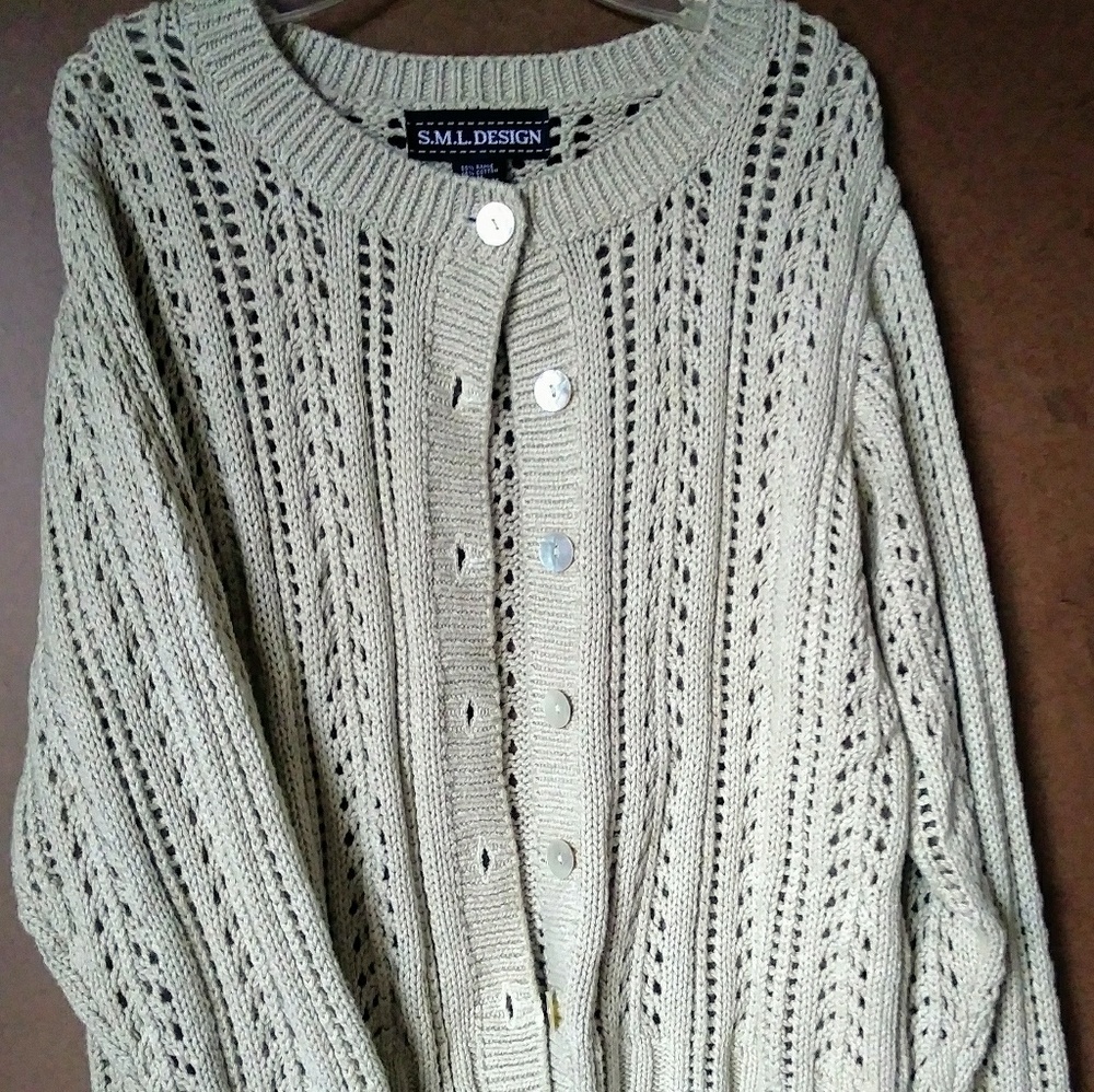 Ramie/Cotton Blend Sweater by SML Designs