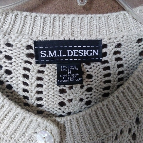 Ramie/Cotton Blend Sweater by SML Designs - Picture 2 of 5
