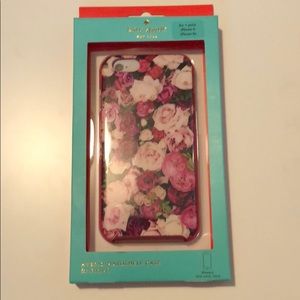 Kate Spade hybrid shell hard case floral pink 6/6s