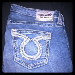 A pair of big star Jeans