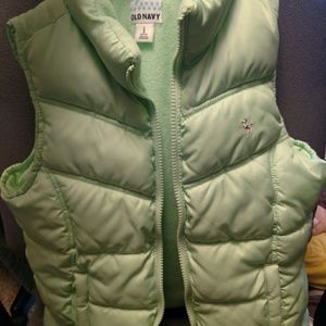 Mint Green Old Navy Puffer Vest