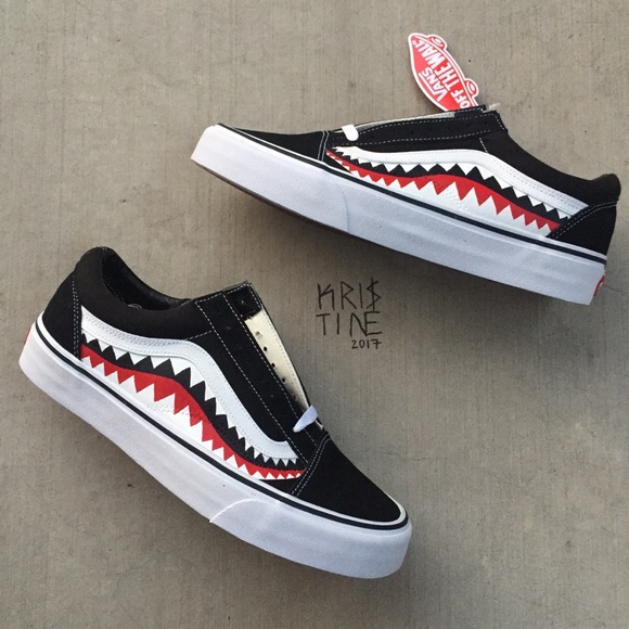 MEN Bape Vans Old Skool Customs - Picture 2 of 4
