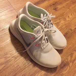 Nike running shoes light light gray