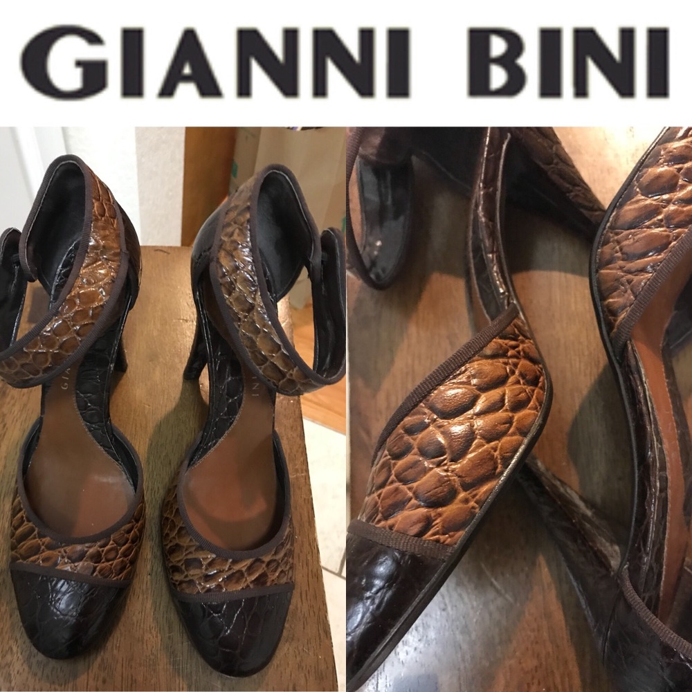 GIANNI BINI leather 🐊ALLIGATOR SKIN 🐊print