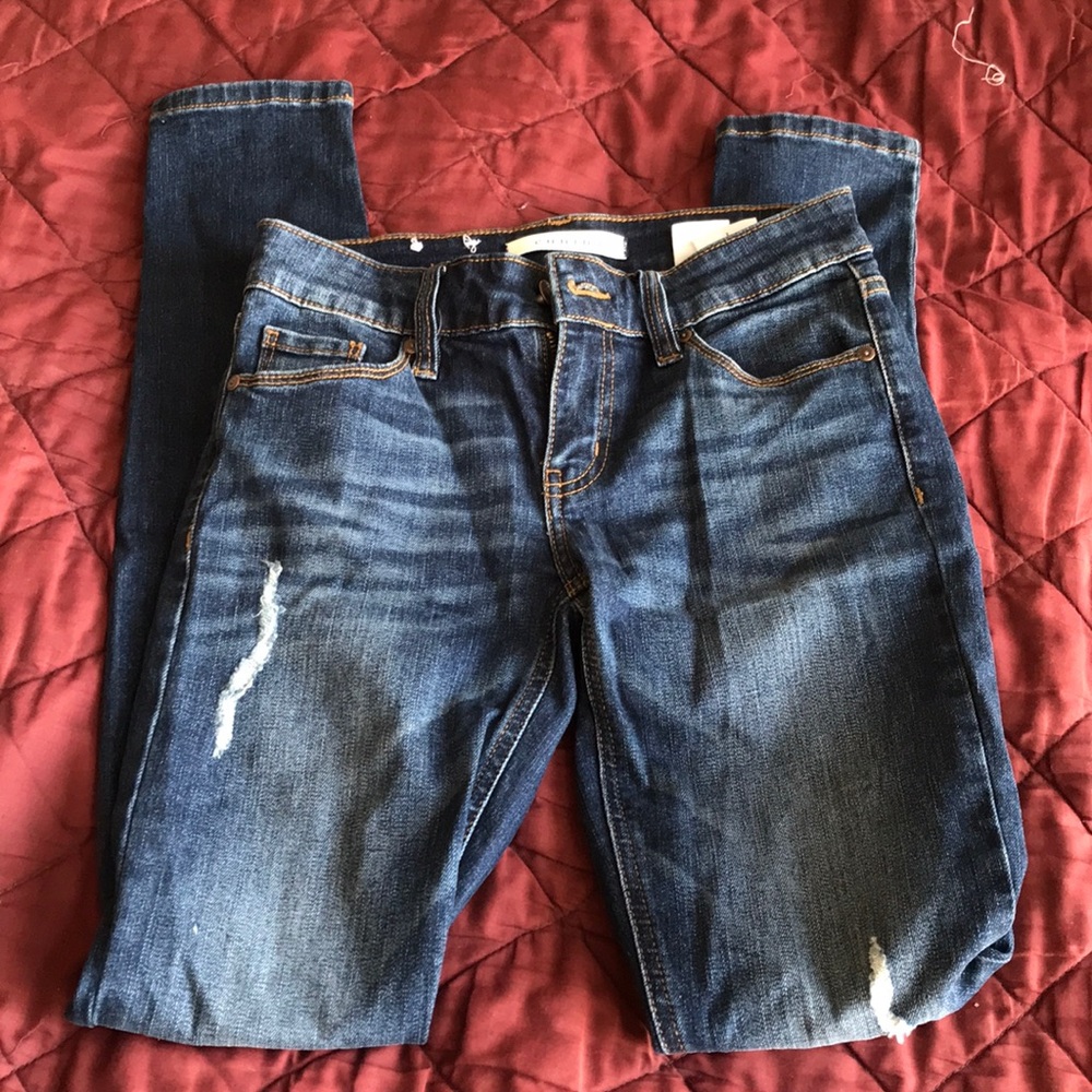 Denim skinny jeans