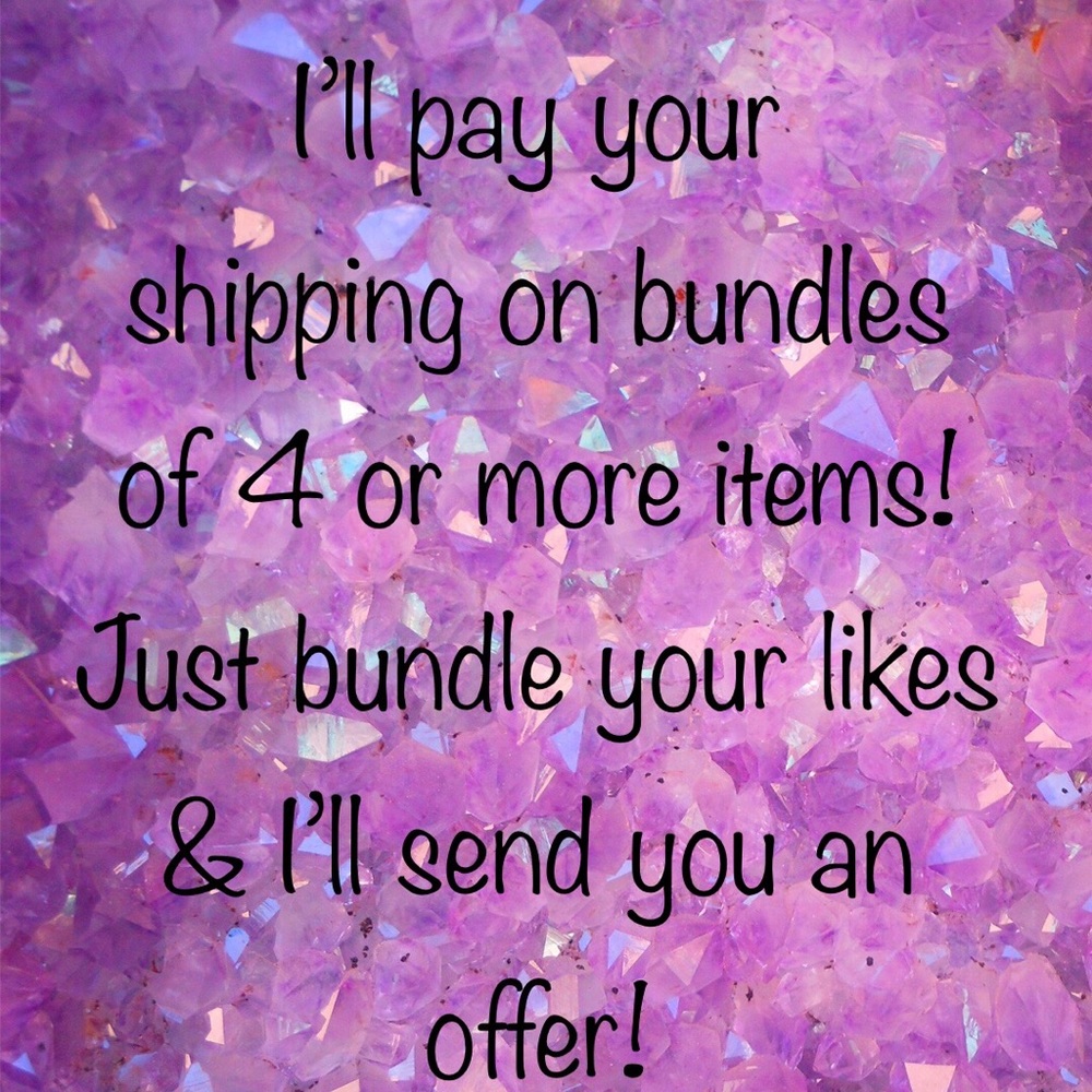 Free shipping on bundles of 4 or more items!