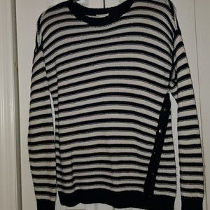 Blue and white stripped sweater