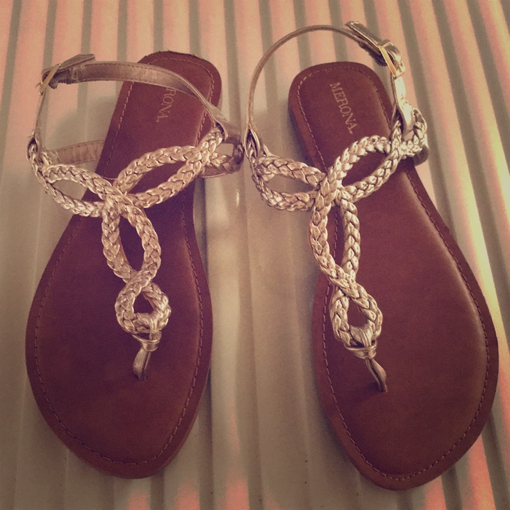 Gold Merona Sandals