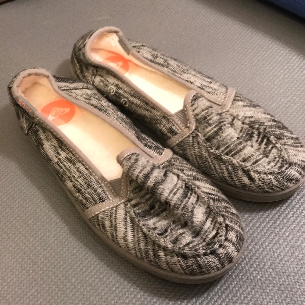Roxy Heather Knit Fur Inner Slip Ons