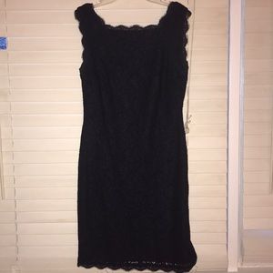 Navy Lace Cocktail Dress