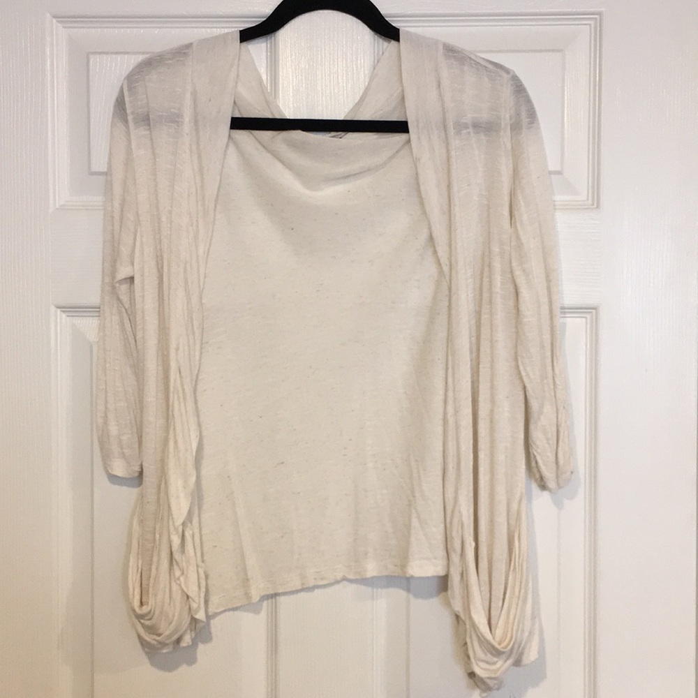 Nordstrom Hiatus Cream Cardigan with Pockets