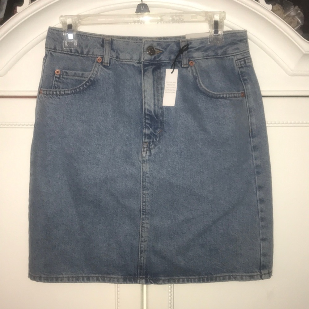 Topshop denim skirt