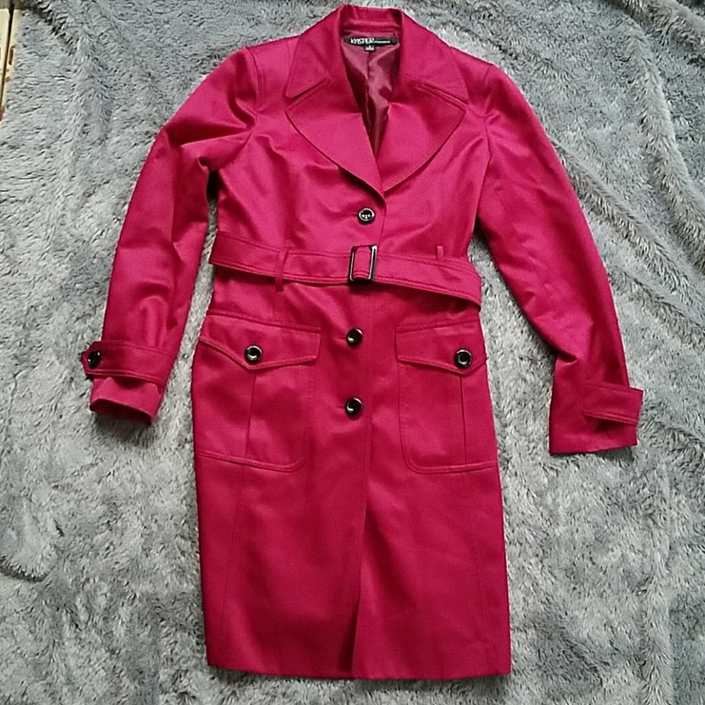 Kasper peacoat/trench coat with belt size 6