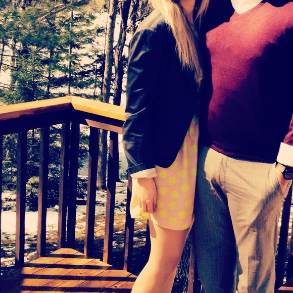 Polka dot dress with belt - Picture 4 of 4