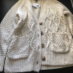 Cream crochet cardigan