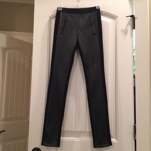 BCBG fake leather leggings size XXS