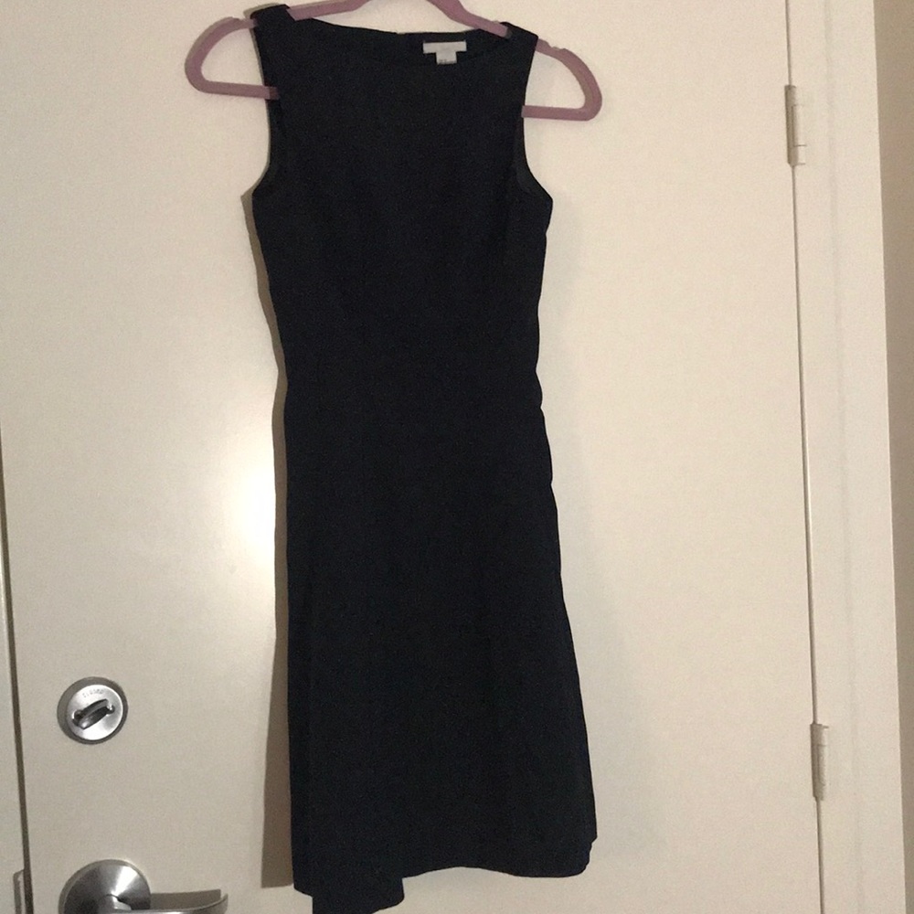 Navy Polka-dot Business Casual Dress Size 2