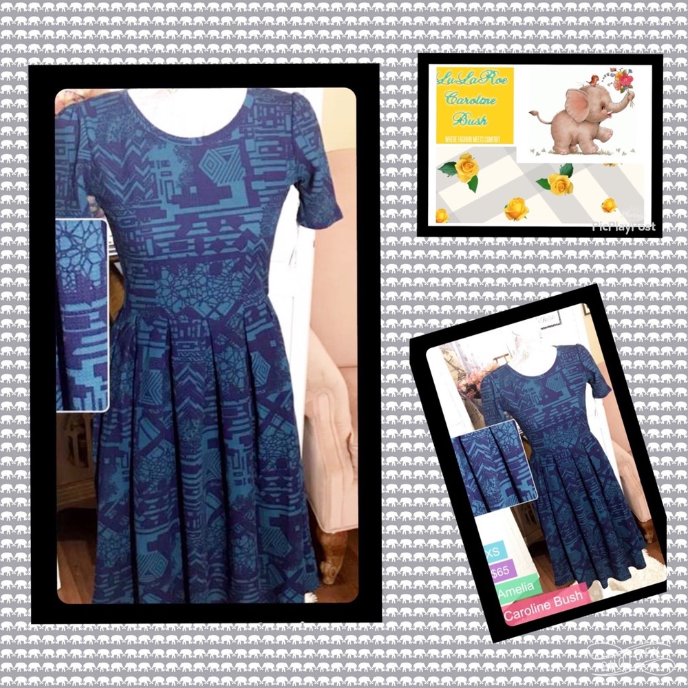 Gorgeous LuLaRoe Amelia Dress!