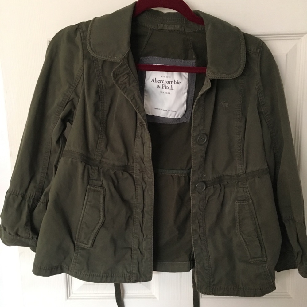 Green Abercrombie &Fitch jacket