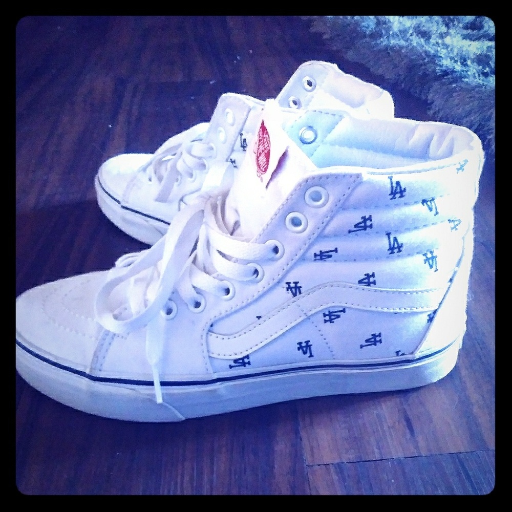High top LA Dodger Vans