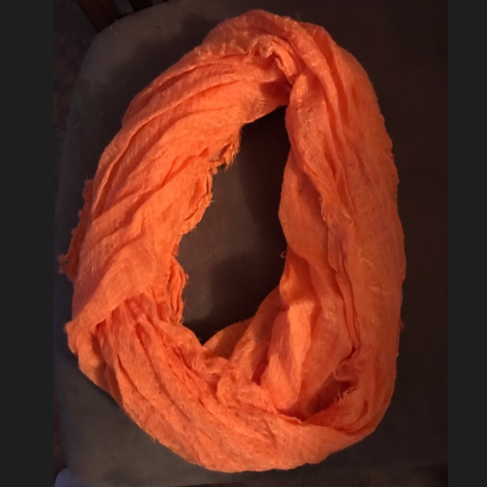 Orange Infinity Scarf