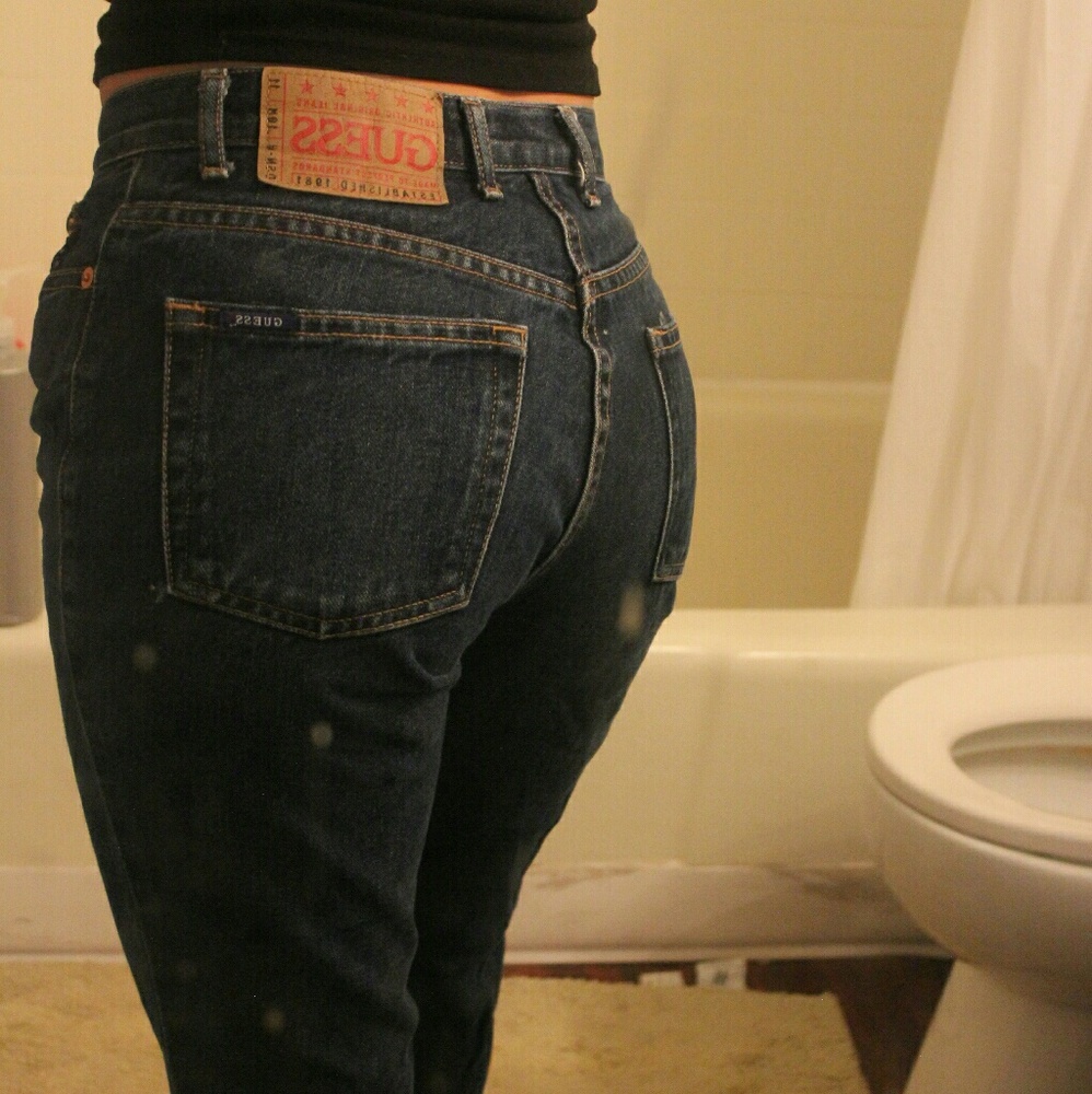 Guess high waisted boots cut