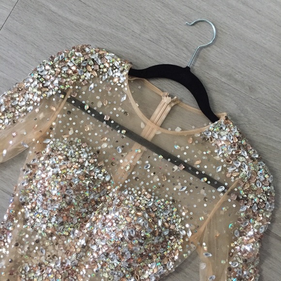 jovani rhinestone dress