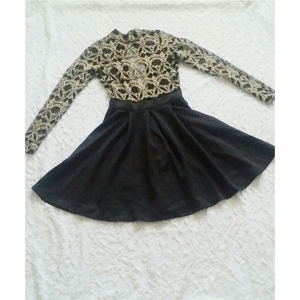 Bad girl innocence peplum dress