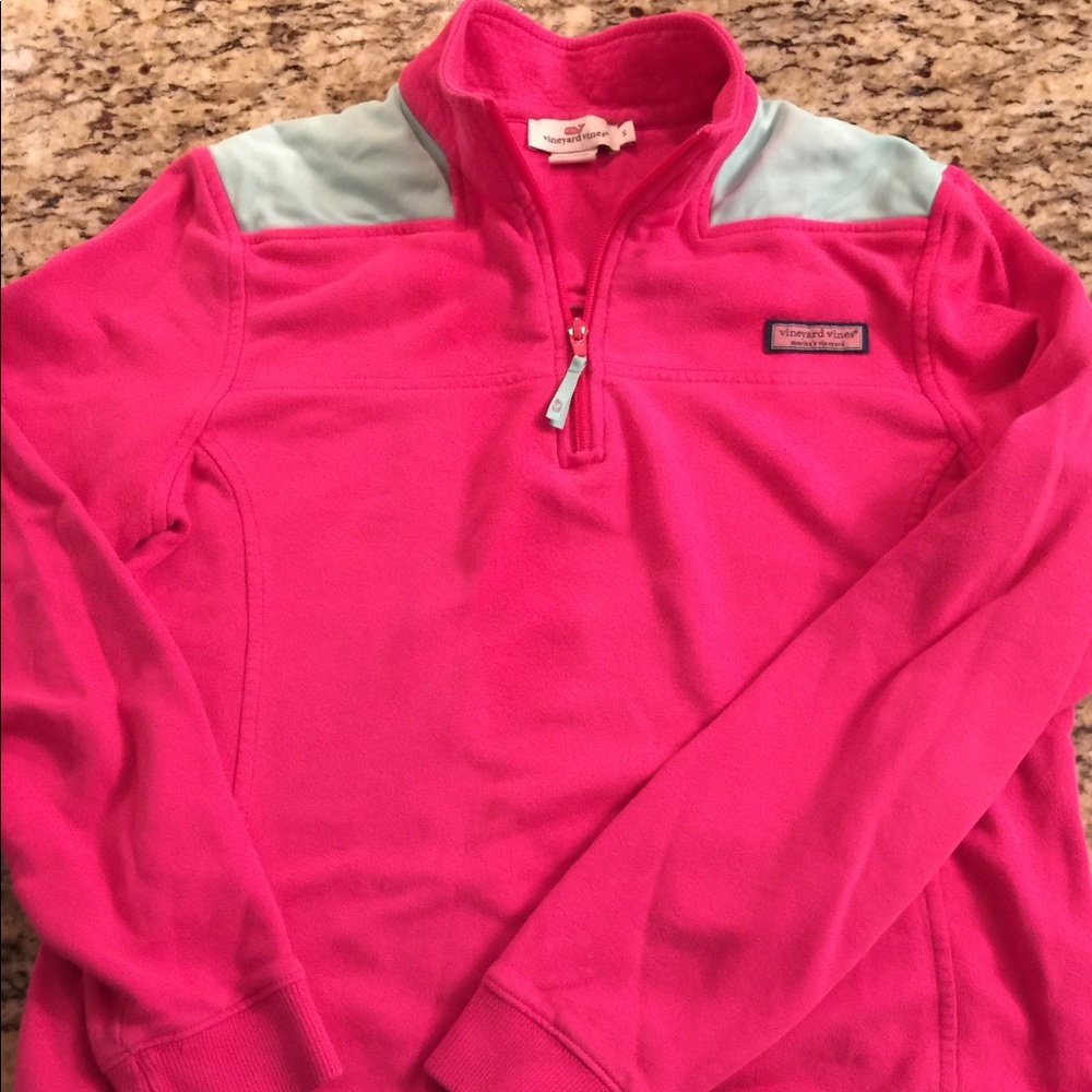 Vineyard Vines Shep Shirt size small Pink & teal