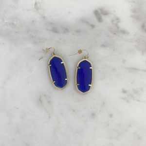 Kendra Scott Elle Earrings Cobalt Cats Eye