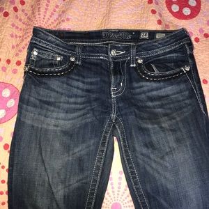 US size 28 denim miss me jeans!