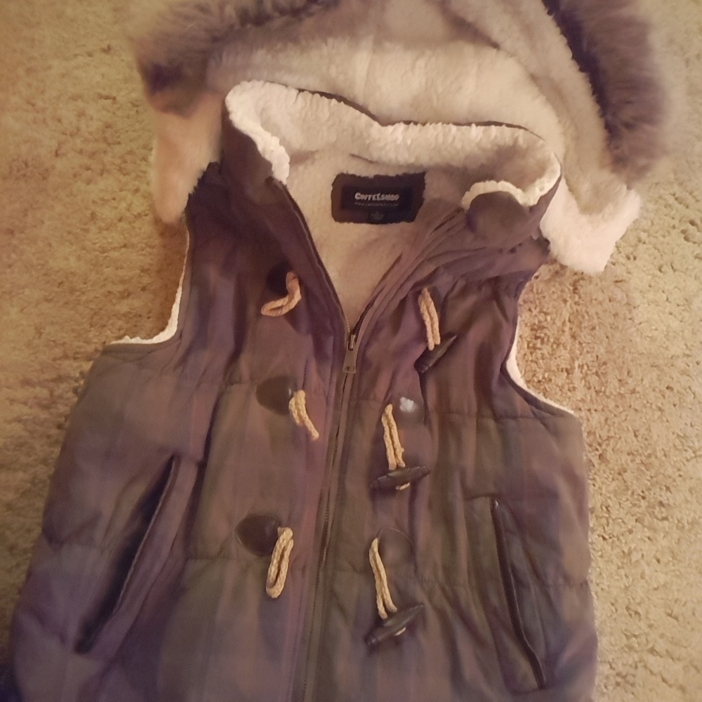 Fleece lined vest