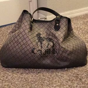 L.A.M.B. Large purse / Weekender black/grey