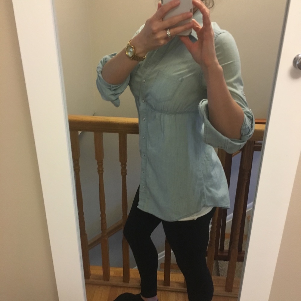 Jean button up