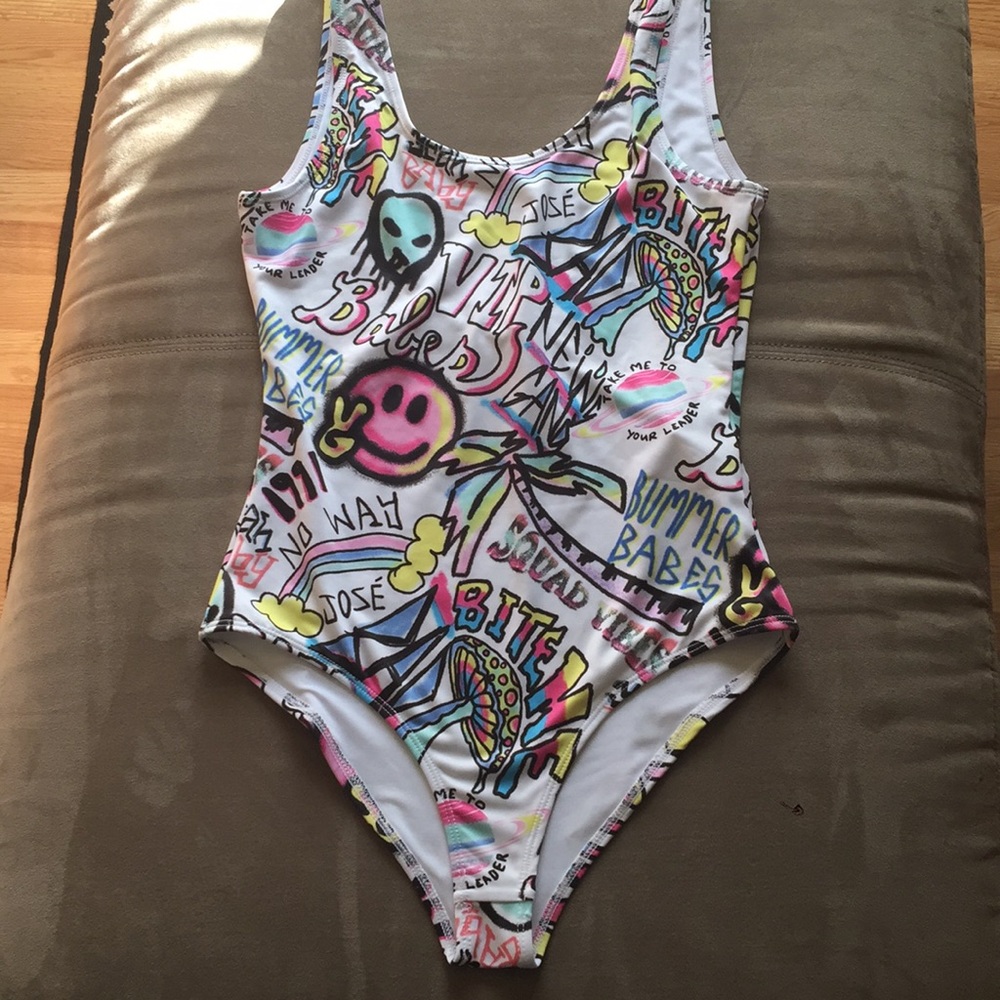 Multi logo body suit