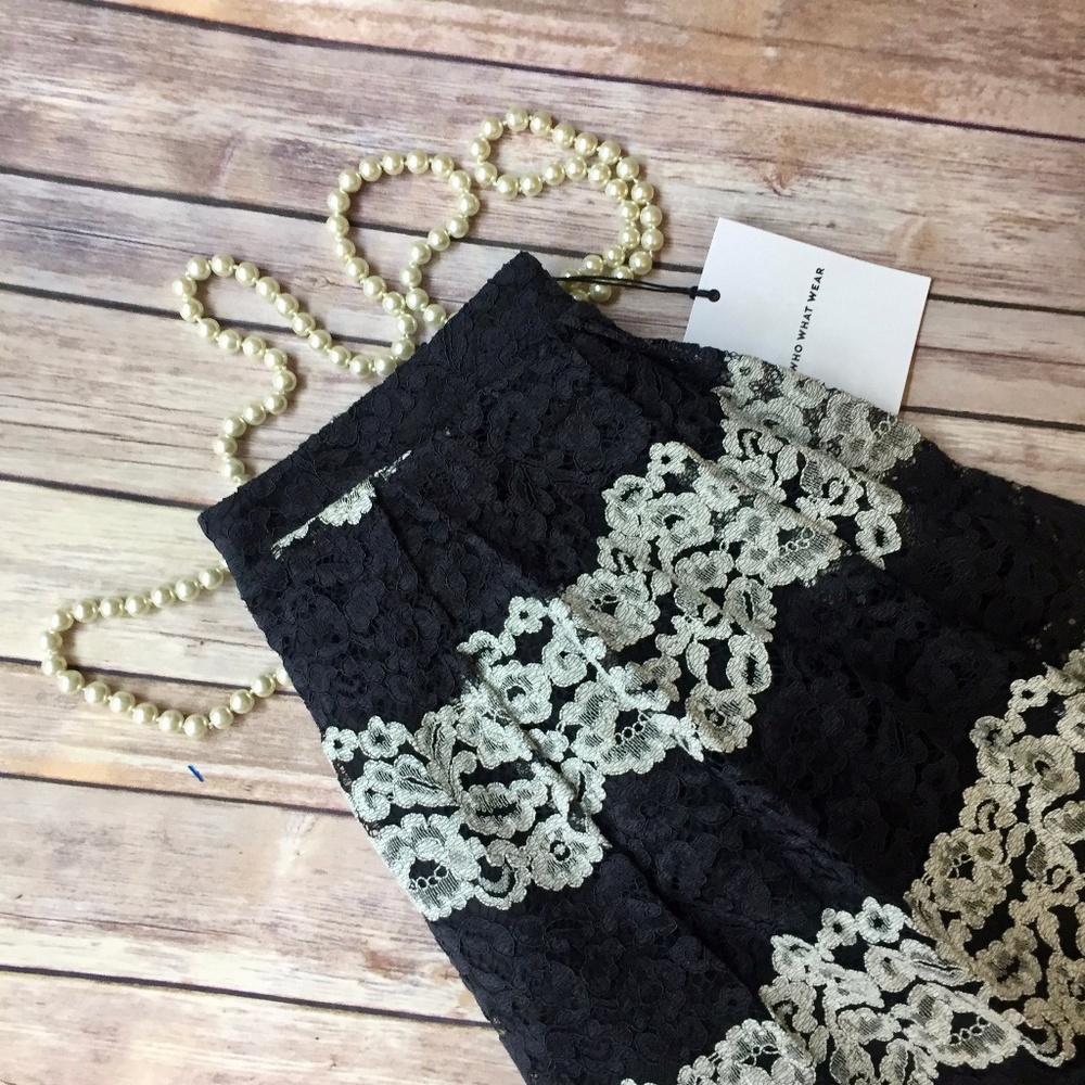 NWT Who What Wear Lace Skirt