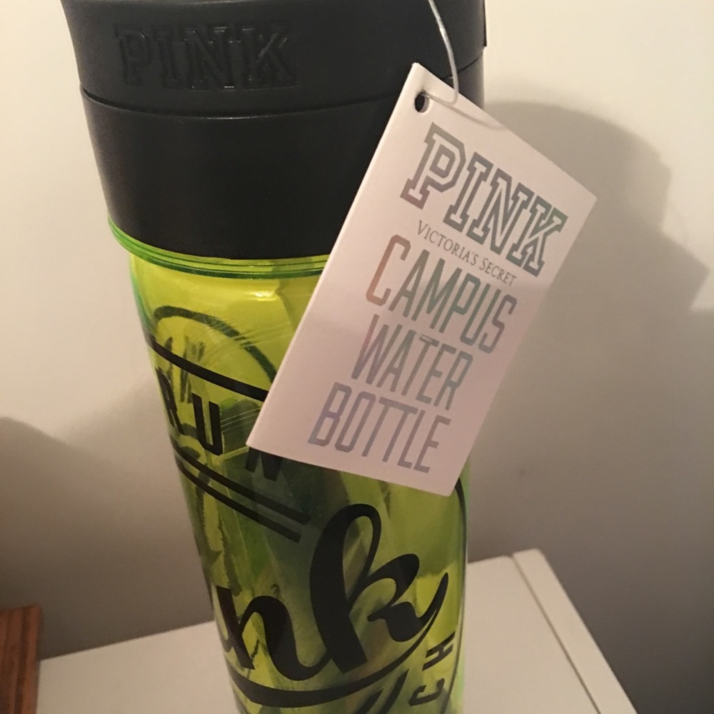 VS PINK water bottle with sunglasses inside