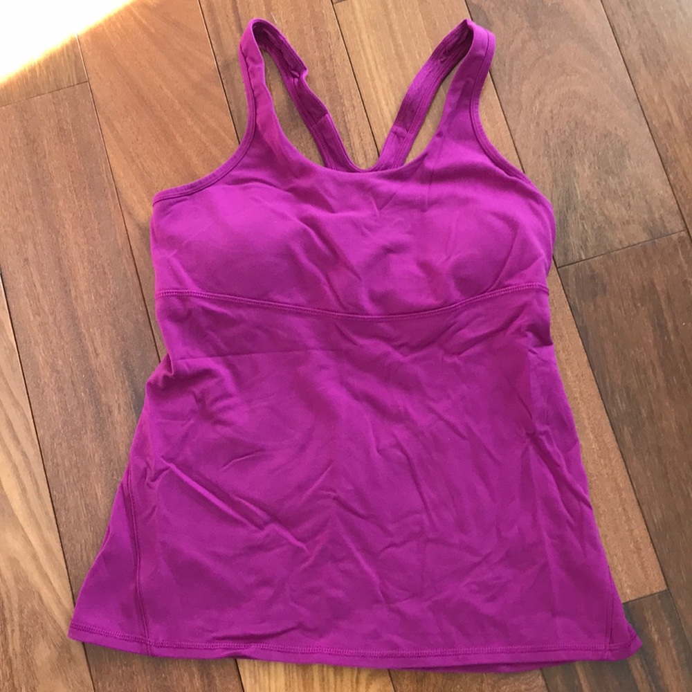 EUC lululemon purple tank size 10