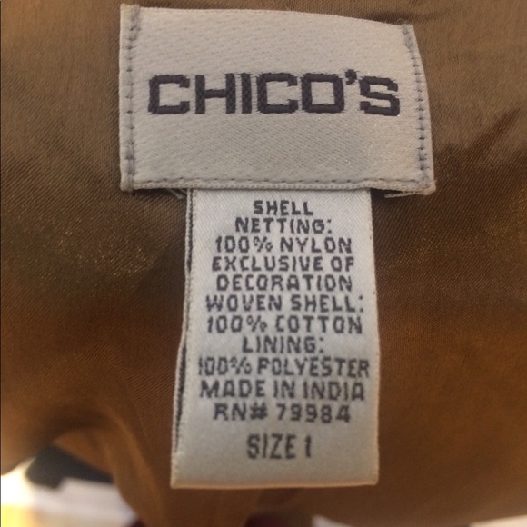 { Chico’s } Size 1 Jacket - Picture 4 of 4