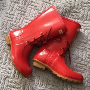 Red Hunter Boots