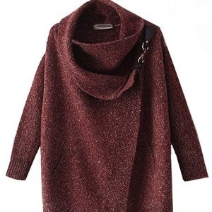 Women Lapel Long SleeveCardigan Sweater