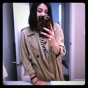Topshop light trench coat in US size 4