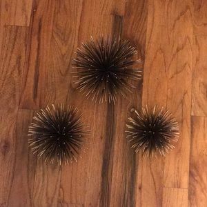 Sea Urchin Decor - Gold