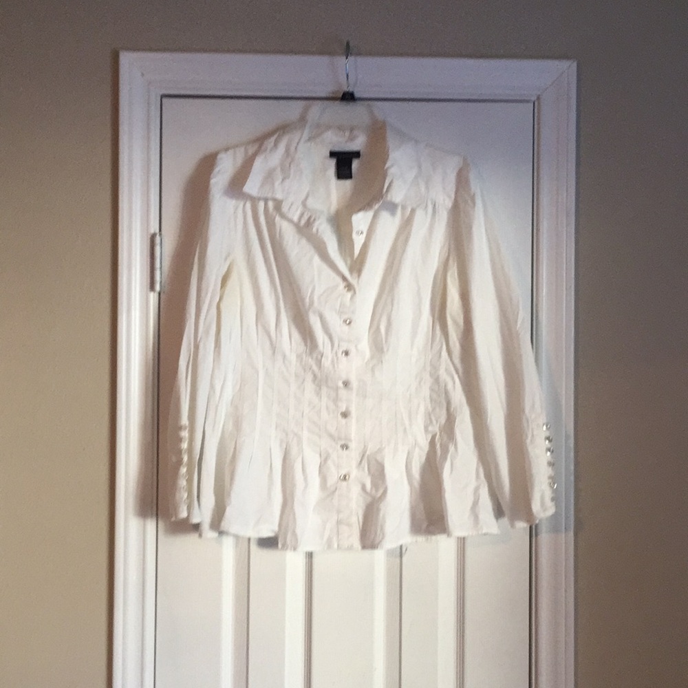 Lane Bryant white dress shirt