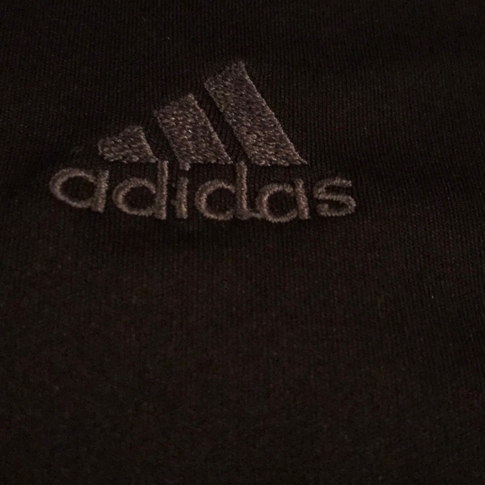 Solid black adidas fro-fit shirt size large - Picture 2 of 2