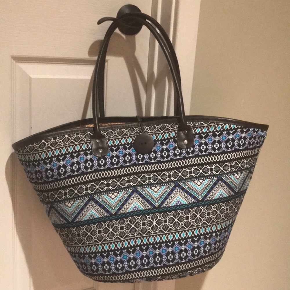 Blue pattern bag