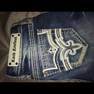 Rock Revival Jeans; Size 28; I’m 5’3”.
